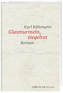 Glasmurmeln, ziegelrot